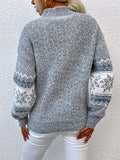 Corashoes Half Turtleneck Snowflake Sweaters